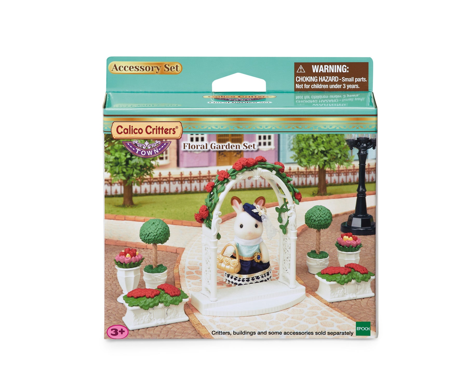 Calico Critters Town Series Floral Garden Set, Dollhouse Décor and Accessories Set