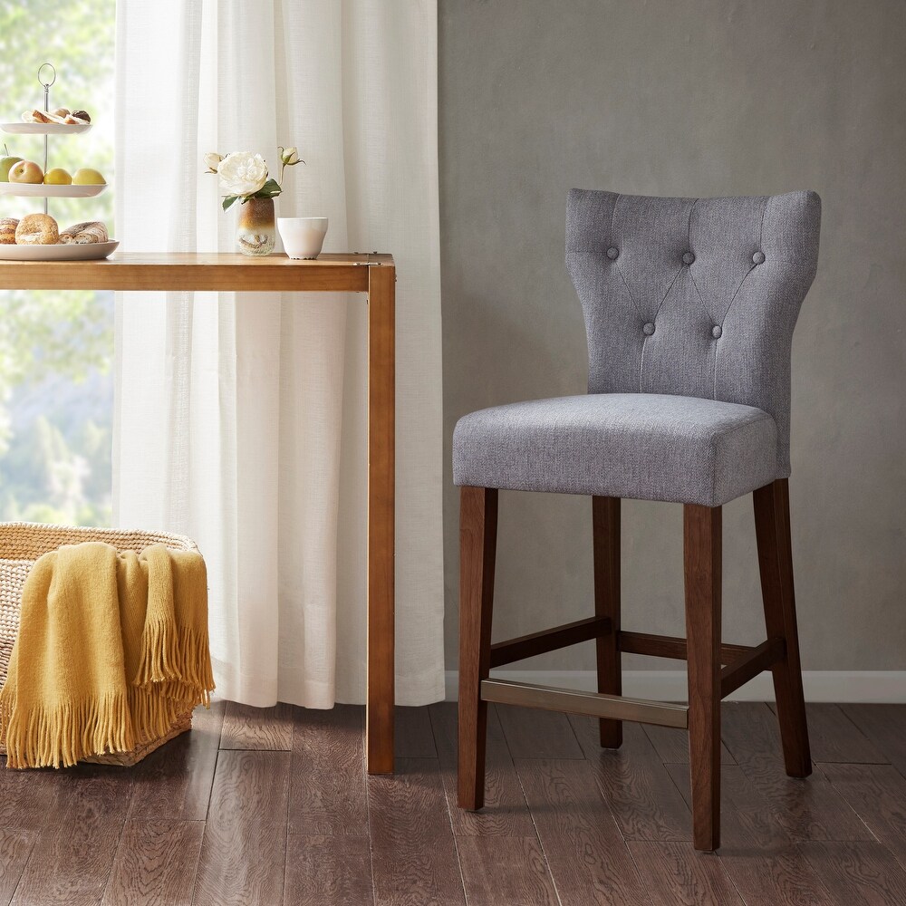 Madison Park Hayes Tufted Back Counter Stool