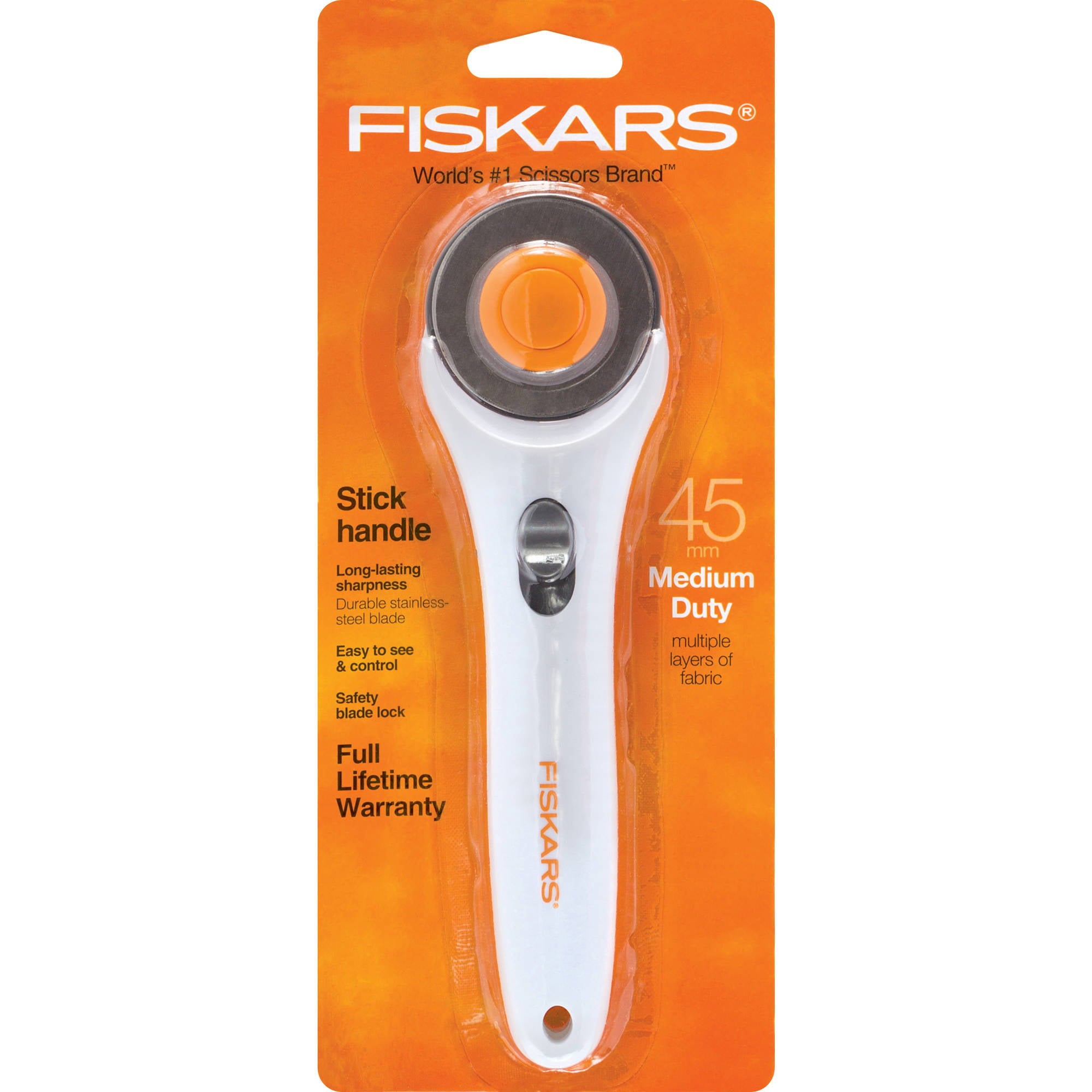 Fiskars 45 mm Stick Rotary Cutter - White, 1 Each