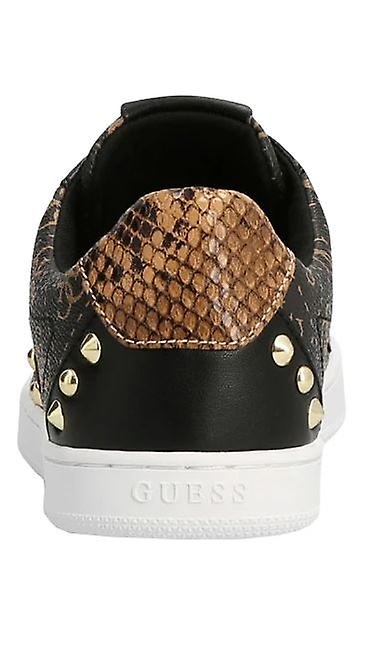 Guess Rassta Brown Gold Womens Leather Trainers