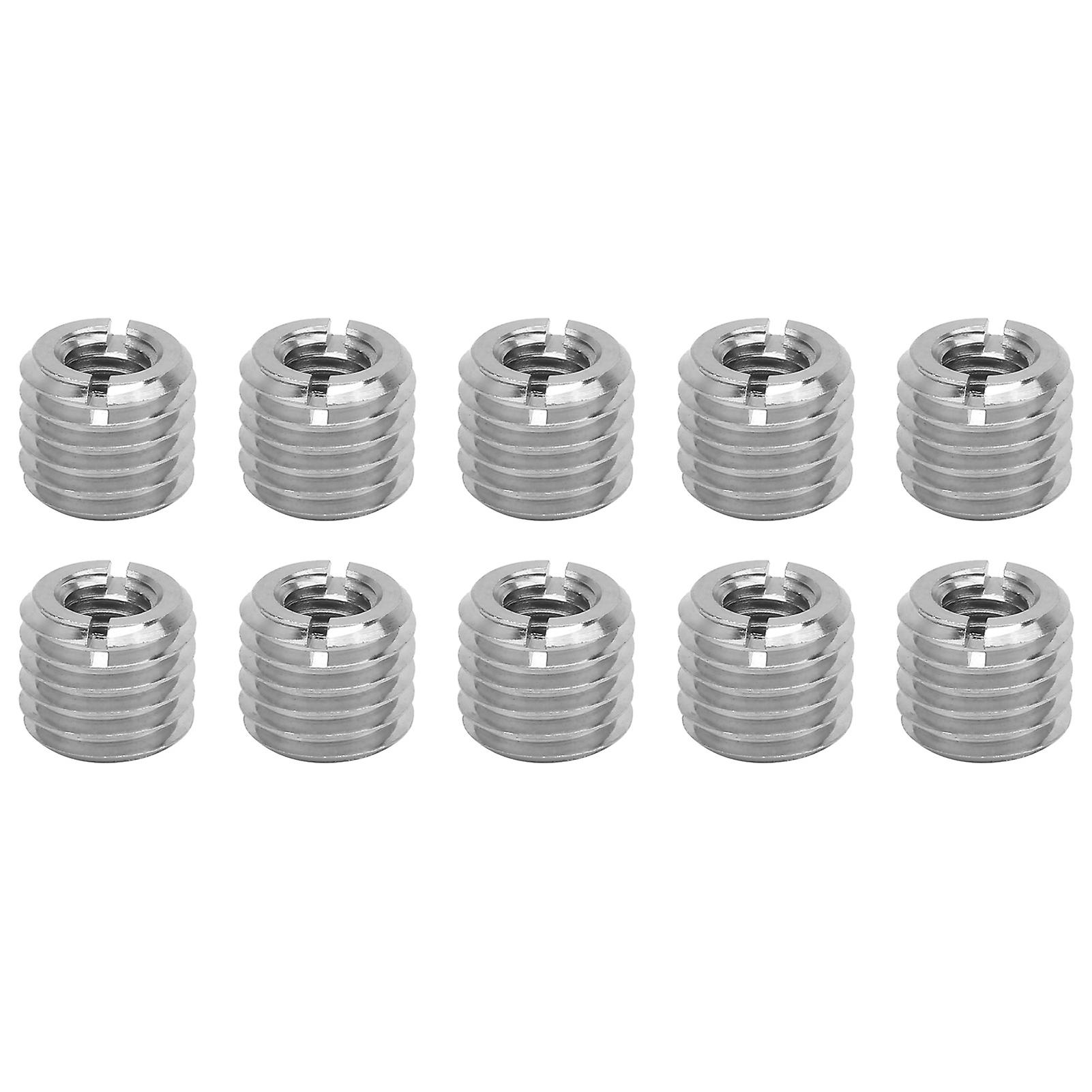 10pcs Thread Inserts Reducing Nut Repair Tool Male Female Fastener Hardware Stainless Steel