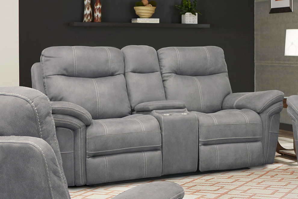 Parker Living Mason   Power Console Loveseat   Contemporary   Loveseats   by Parker House  Houzz