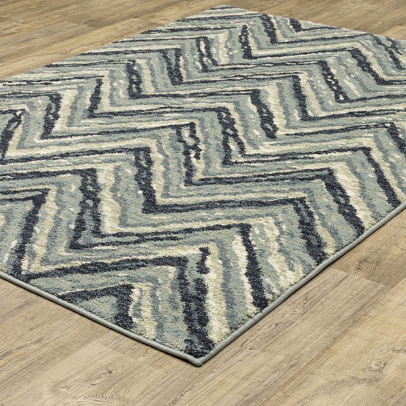 StyleHaven Salinas Industrial Chevron Area Rug