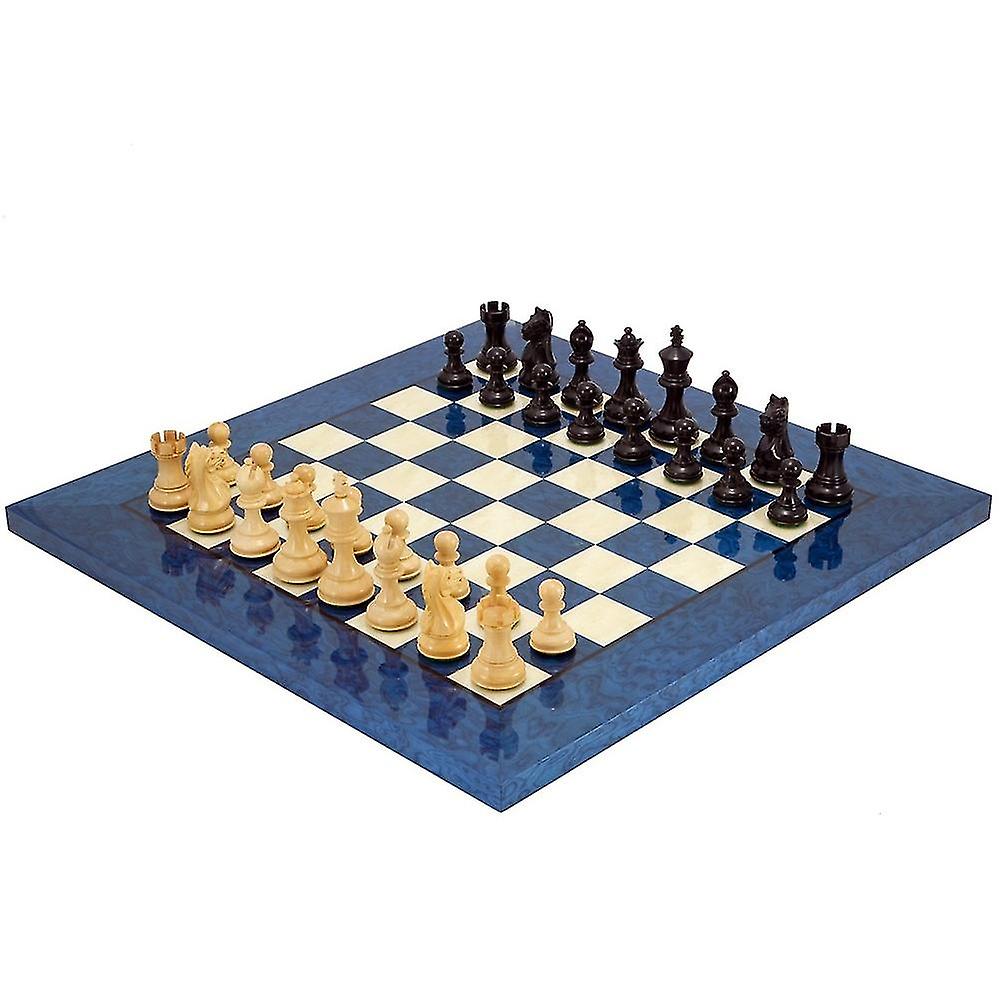 Fierce Knight Blue Chess Set