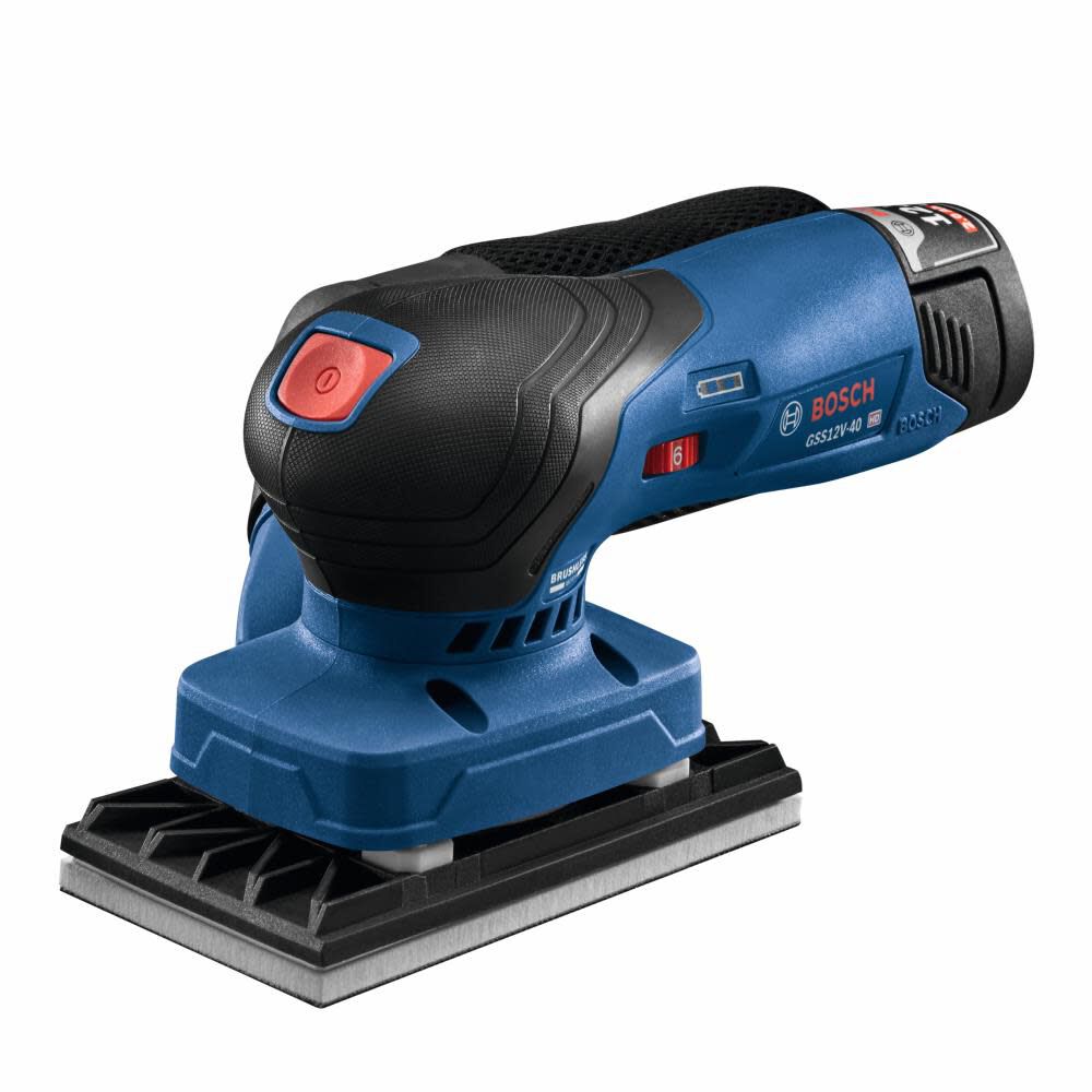 Bosch 12V 1/4 Sheet Orbital Finishing Sander Bare Tool GSS12V-40N from Bosch