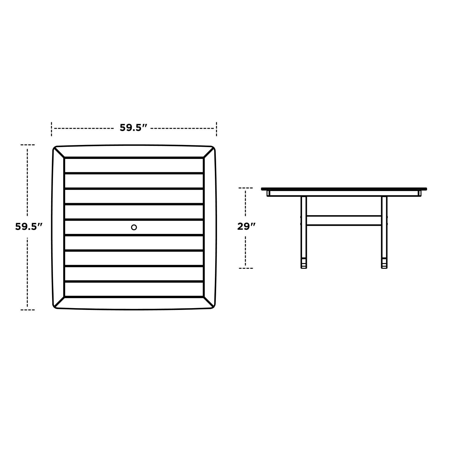 POLYWOOD Vineyard 9-Piece Dining Set