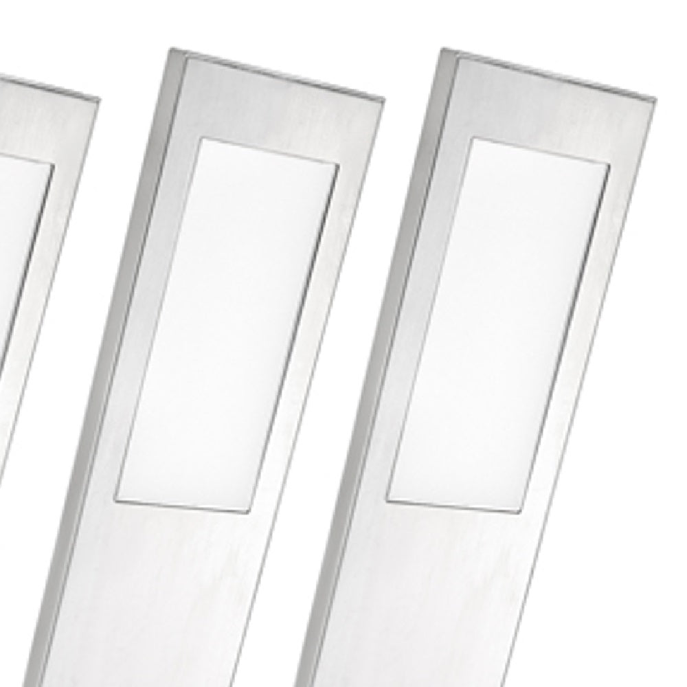 Britalia MDSU3NW 3 Pack Kit LED Stainless Steel Modern Rectangular Under Cabinet Light with Driver 170lm 4000k