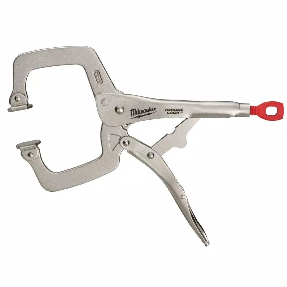 Milwaukee 11 in. Torque Lock Locking C-Clamp with Swivel Jaws and#8211; XDC Depot