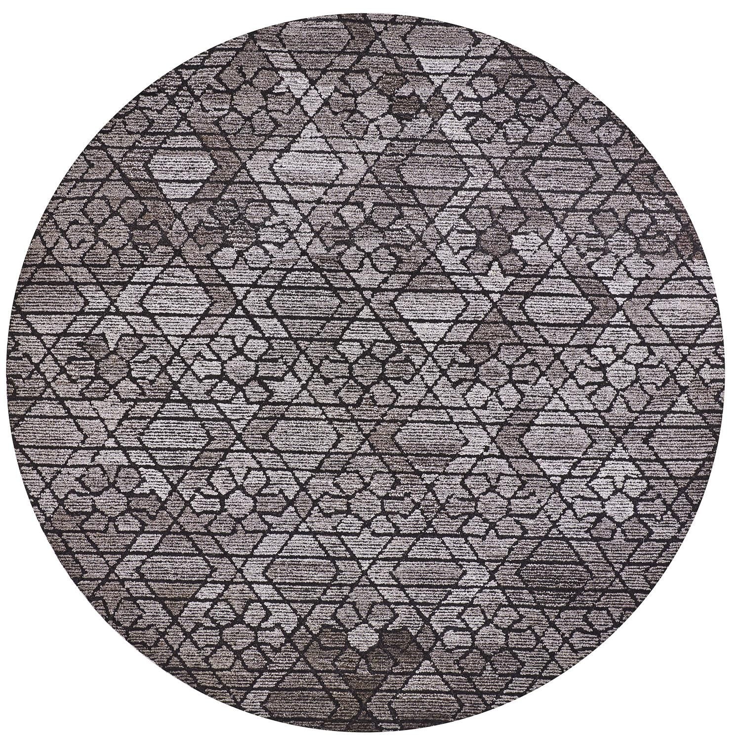 Palatez Hand Tufted Gray and Black Rug by BD Fine