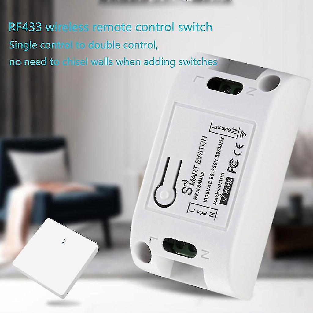 Wireless Light Switch And Receiver Kit For Led Bulbs， Ceiling Lights，lamps