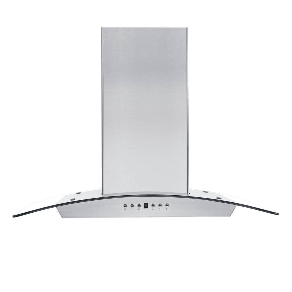 ZLINE Kitchen and Bath ZLINE 30  Convertible Vent Wall Mount Range Hood in Stainless Steel and Glass