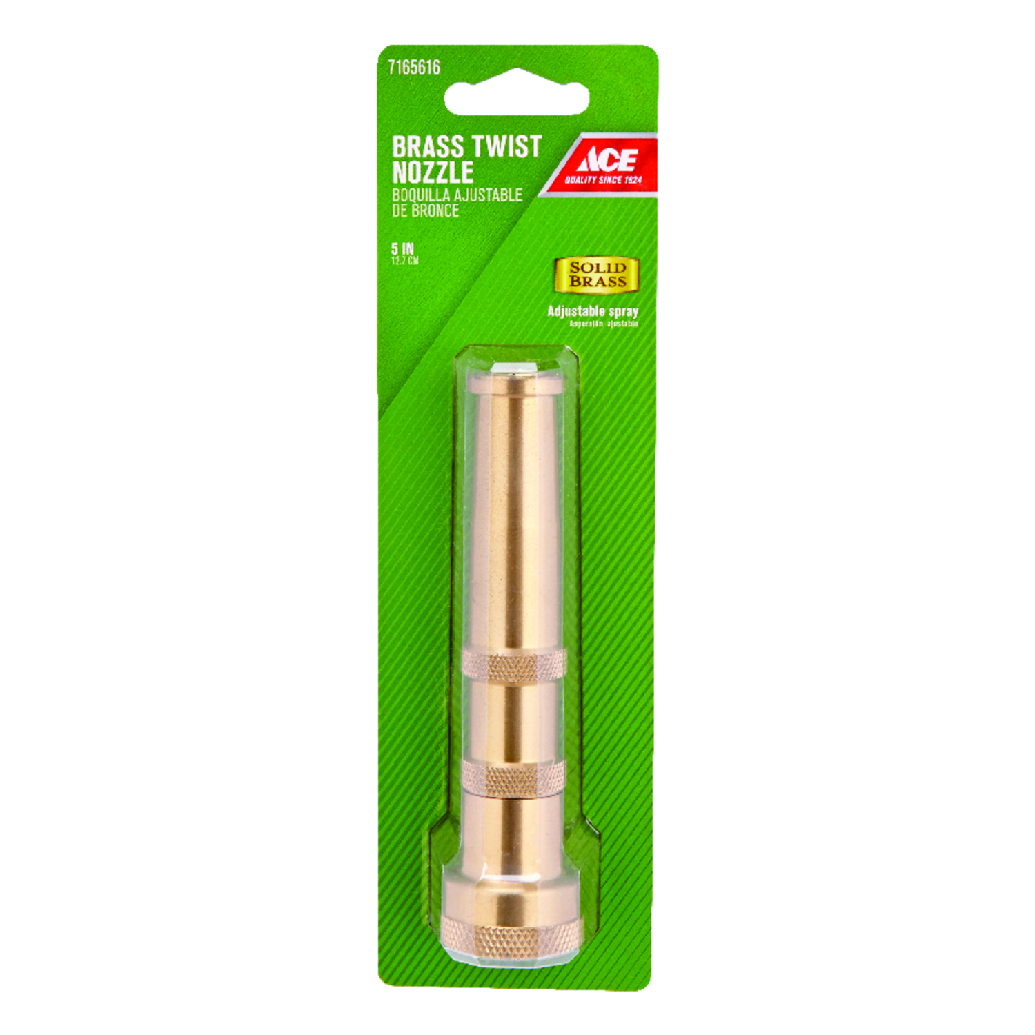 Ace Adjustable Brass Hose Nozzle