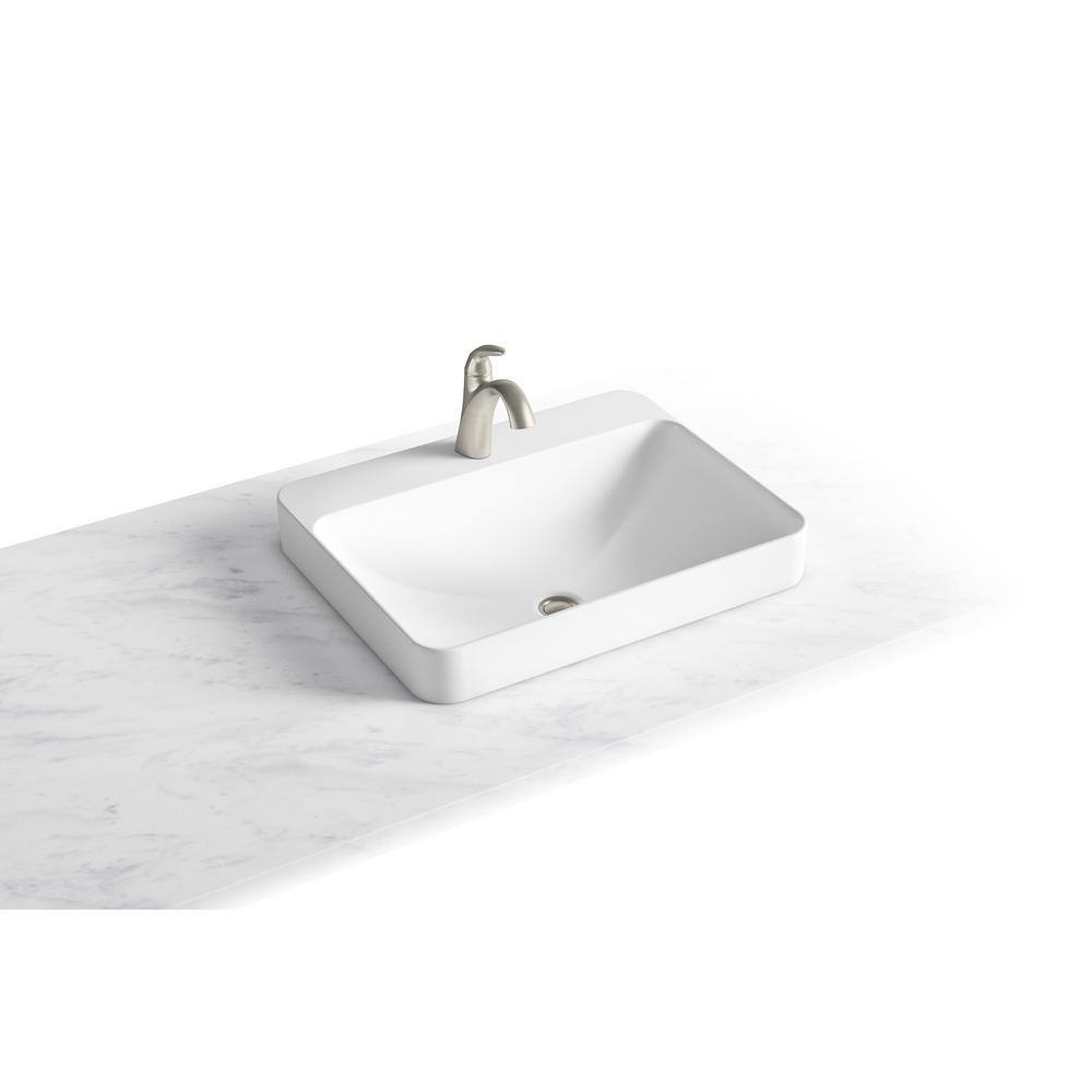 KOHLER Vox Vitreous China Vessel Sink in White with Overflow Drain K-2660-1-0