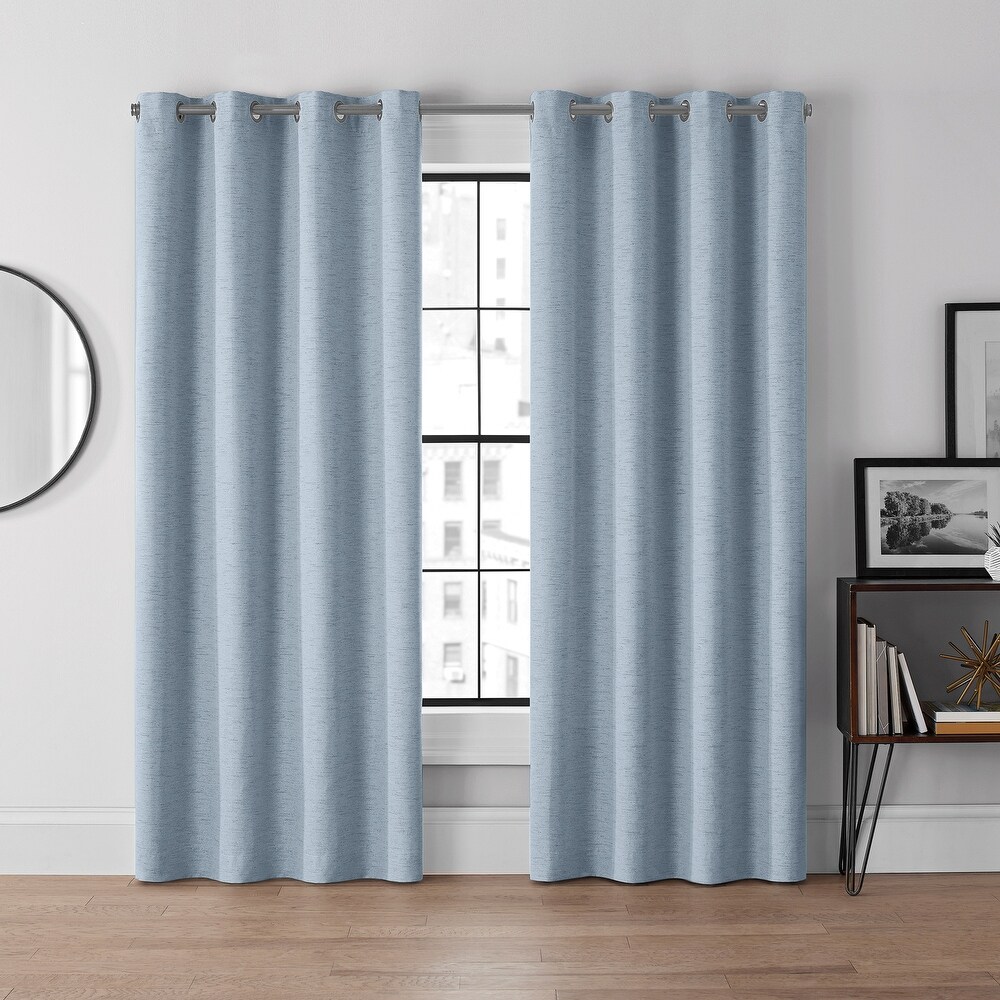 Eclipse Lawson Arm   Hammer Odor Neutralizing Blackout Grommet Curtain Panel