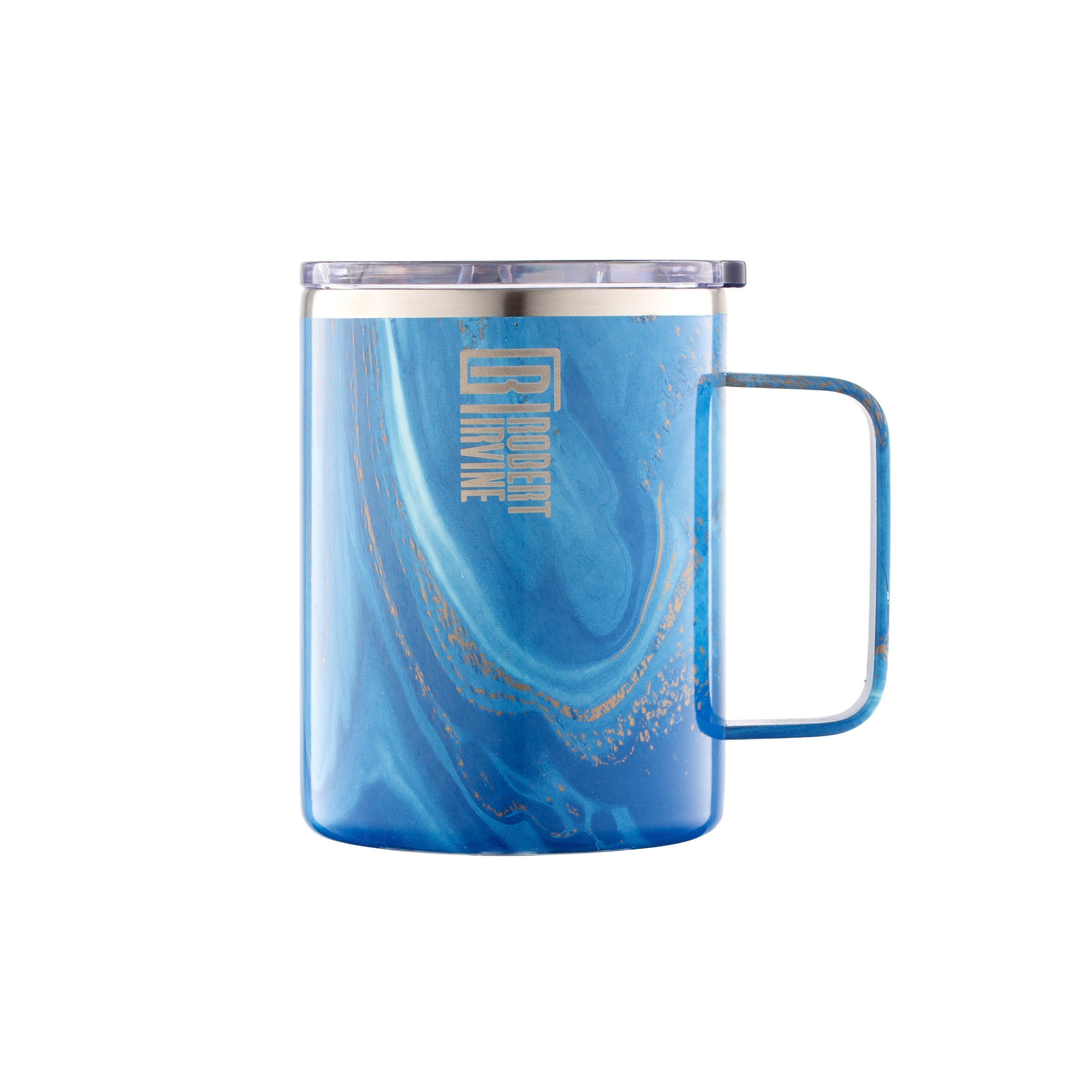 Robert Irvine 16 Oz Blue Geo Coffee Mug