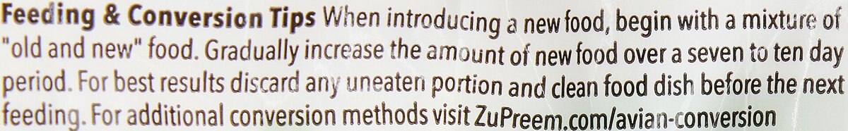 ZuPreem Natural Daily Small Bird Food， 2.25-lb bag