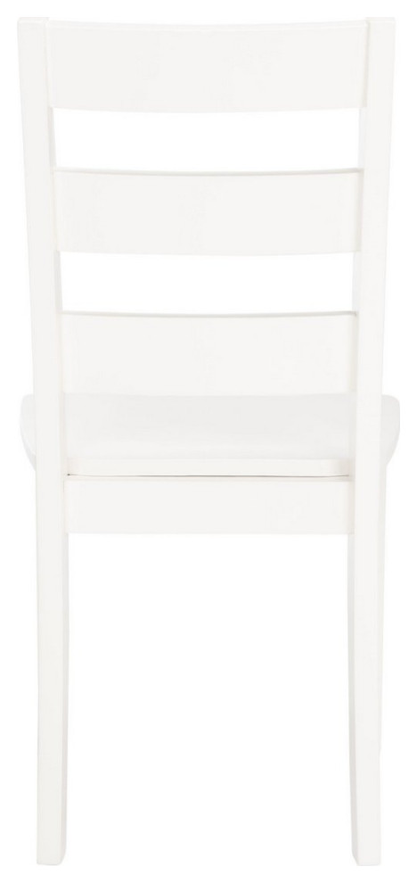 Pixie Ladder Back Dining Chair set of 2 White   Transitional   Dining Chairs   by Peachtree Fine Furniture  Houzz