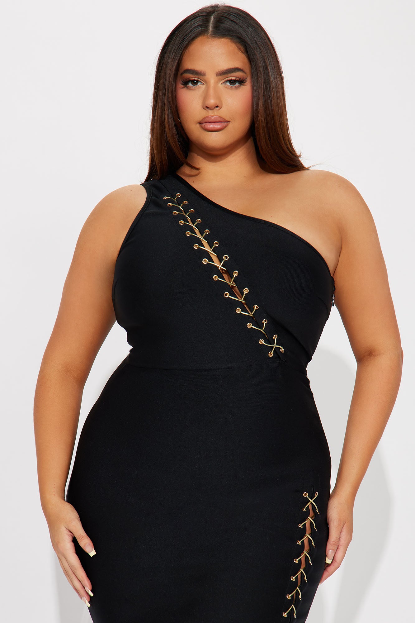 Ambitious Bandage Midi Dress - Black