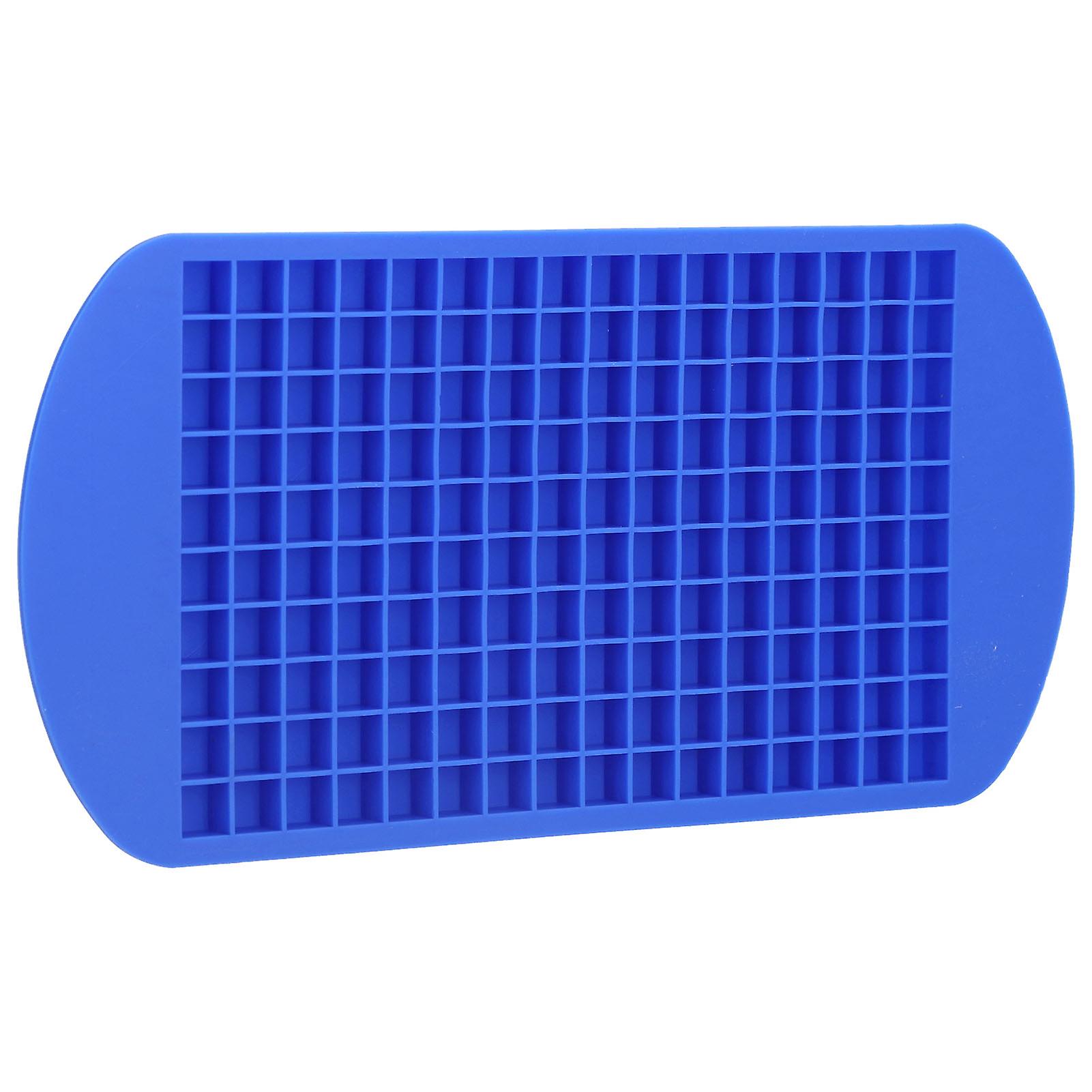 Ice Cube Tray， 160 Grid Silicone Square Chocolate Mold Ice Mold Trays Easy To Release Flexible Diy Baking Tools For Pudding Cake Chocolate[blue]