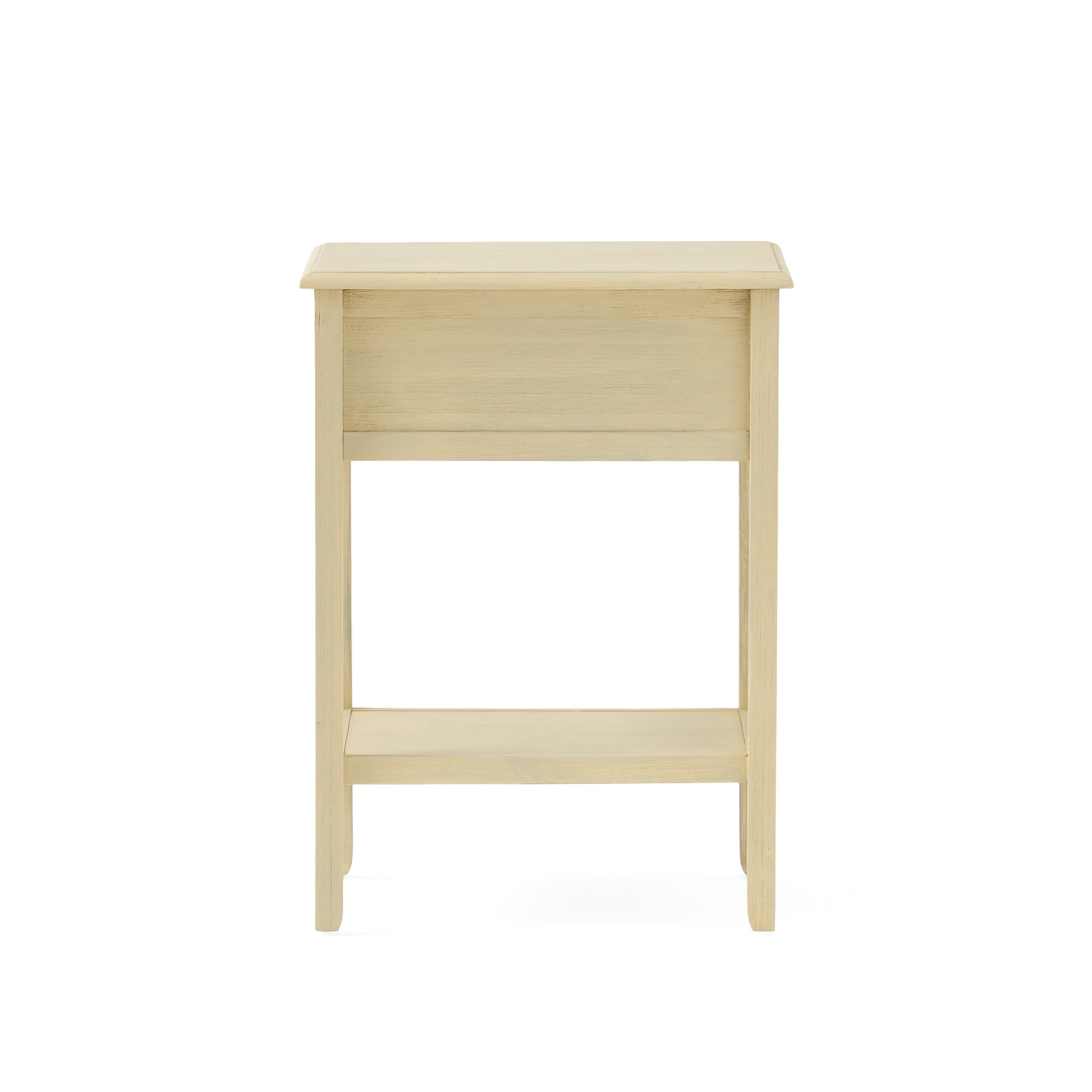 Noah Weathered Wood Top Drawer Accent Table