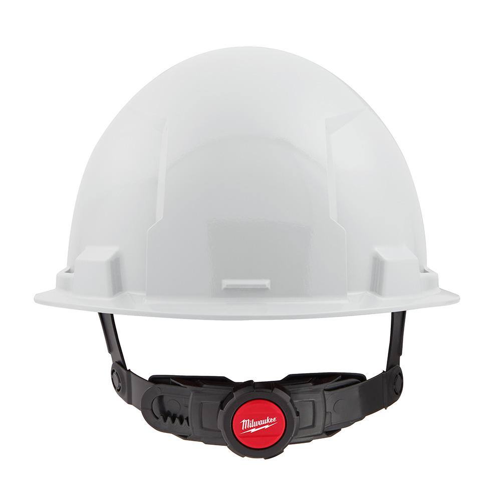 MW BOLT White Type 1 Class E Front Brim Non-Vented Hard Hat with 6-Point Ratcheting Suspension (10-Pack) 48-73-1120X10