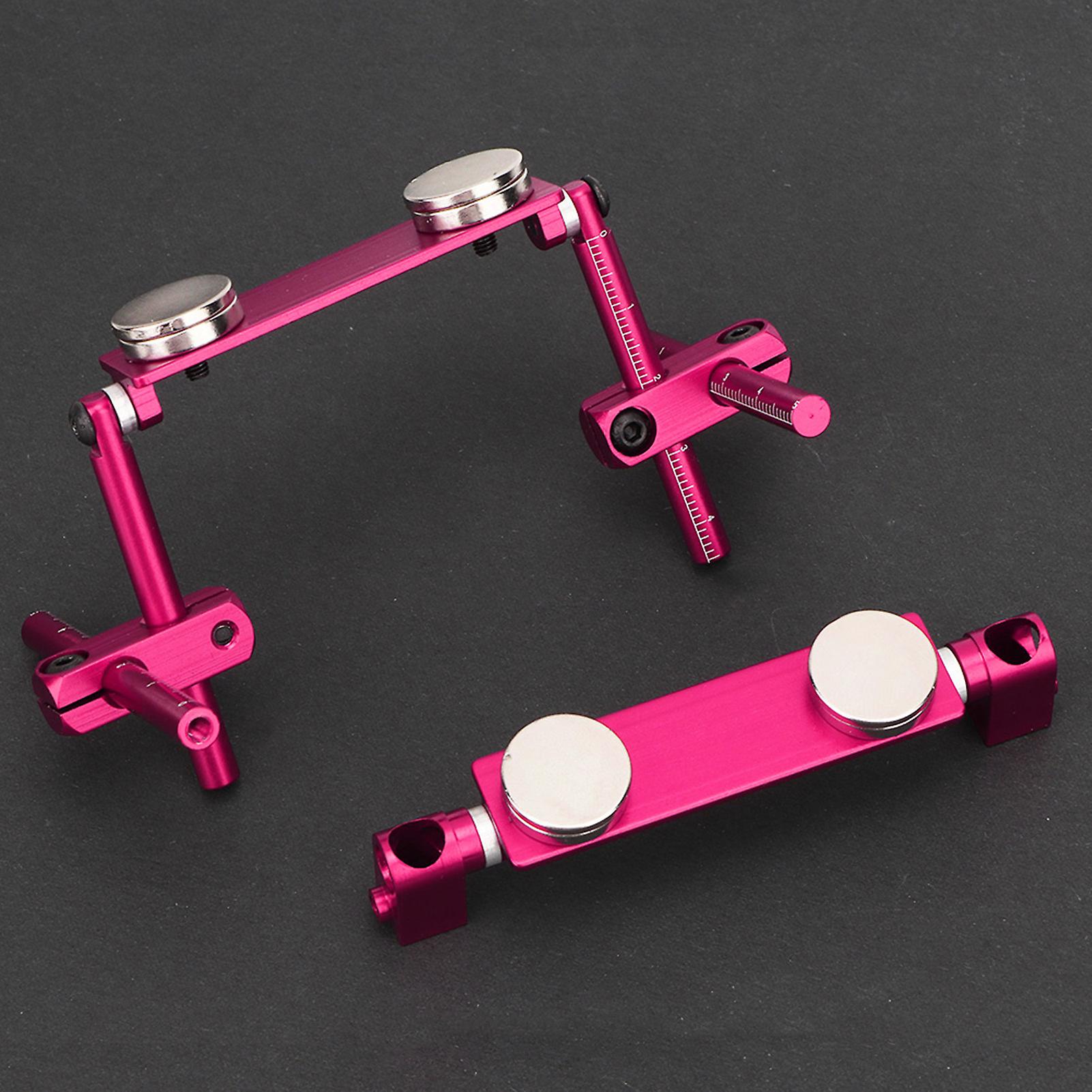 Aluminum Magnetic Stealth Invisible Body Shell Mount Kit For Hsp 1/10 Rc Racing Car (pink)