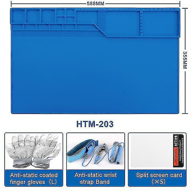Naiwang Esd Heat Insulation Work Mat Soldering Station Iron Welding Repair Pad Magnetic Work Heat-resistant Mat Bga Insulator Platform