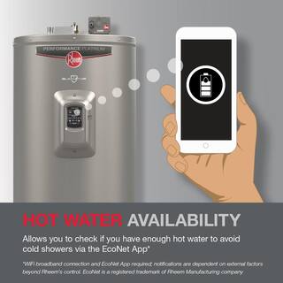 Rheem Gladiator 50 Gal. Tall 12-Year 5500W Electric Tank Water Heater with Leak Detection Auto Shutoff – WA OR Version XE50T12CG55U0