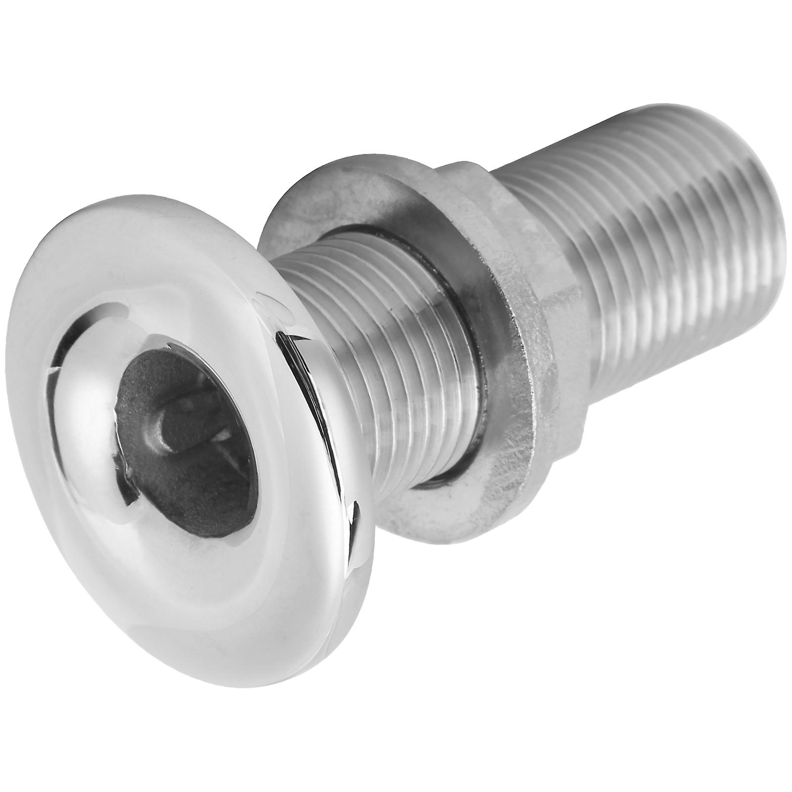 Thru Hull Fitting Connector Stainless Steel Mjs022 Outlet Joint For Boats Yacht Hose1/2in