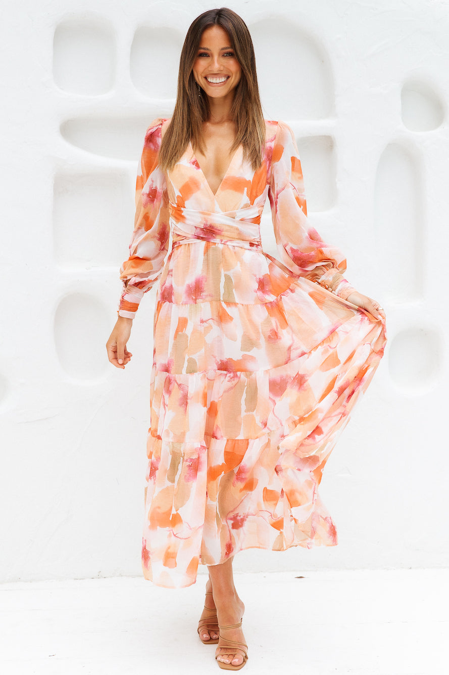 Gotta Thrive Maxi Dress Orange