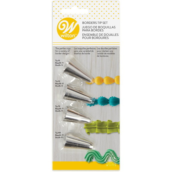 Wilton 418 4567 Cake Decorating Tip Set for Border...