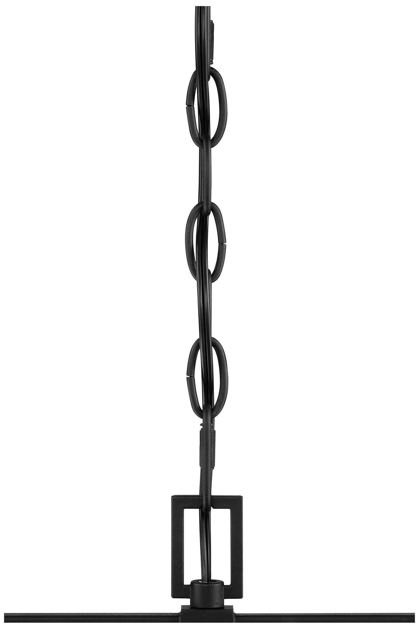 Possini Euro Design Contemporary Outdoor Hanging Light 4-Light Fixture Black 24 1/4