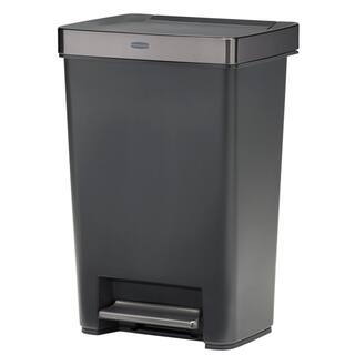 Rubbermaid 12.4 Gal. Premier Series IV Step-On Trash Can with Stainless Steel Lid 2124164