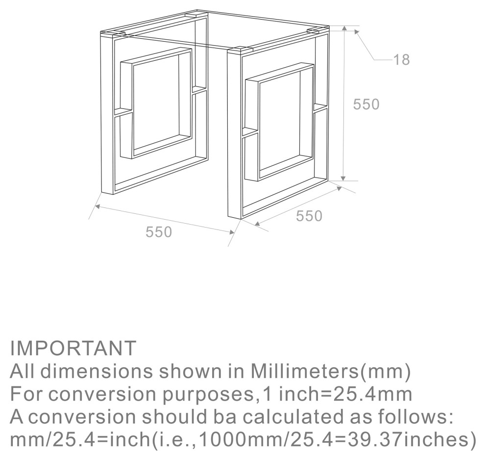 Contemporary Stainless Steel and Glass Accent Table   Contemporary   Coffee And Accent Tables   by WHI  Houzz