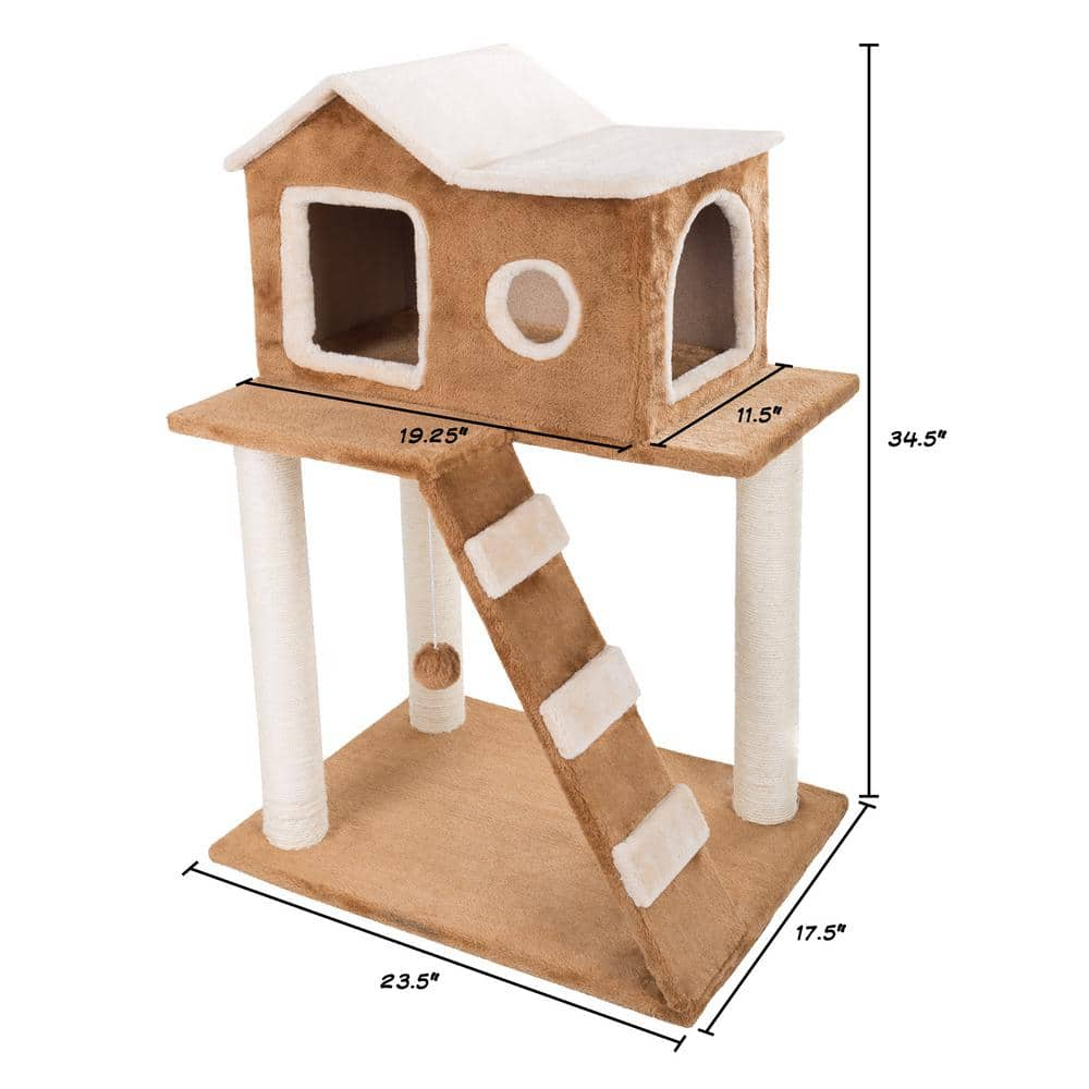 Petmaker 34.5 in. 3-Tier Cat Tree and Condo HW3210069