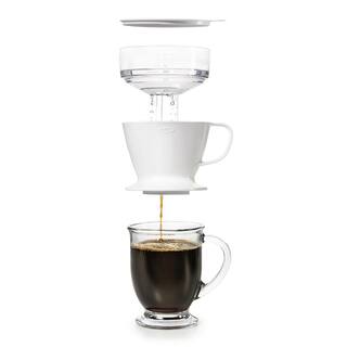 OXO Good Grips 1.5-Cup White Pour-Over Coffee Maker 11180100