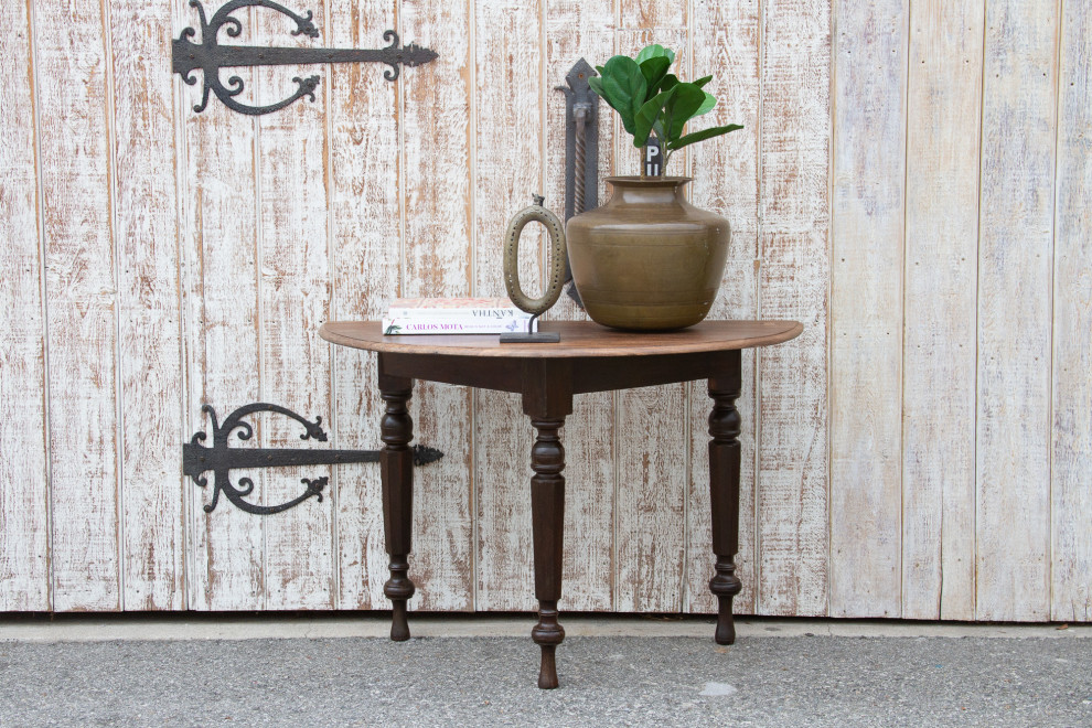 Early 19th Century Colonial Ceylon Demilune Table   Traditional   Console Tables   by De cor  Houzz