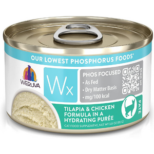 Weruva Cat WX Phos Focused Tilapia and Chicken Puree Canned Cat Food