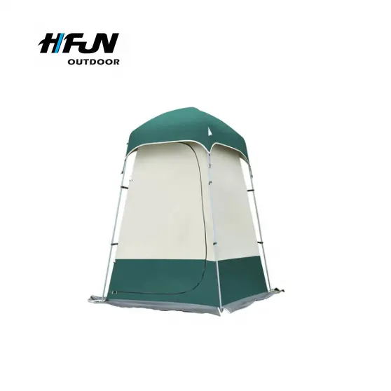 Hot Design Camping Glamping Collapsible Mobile Shower Toilet Tent with Poles