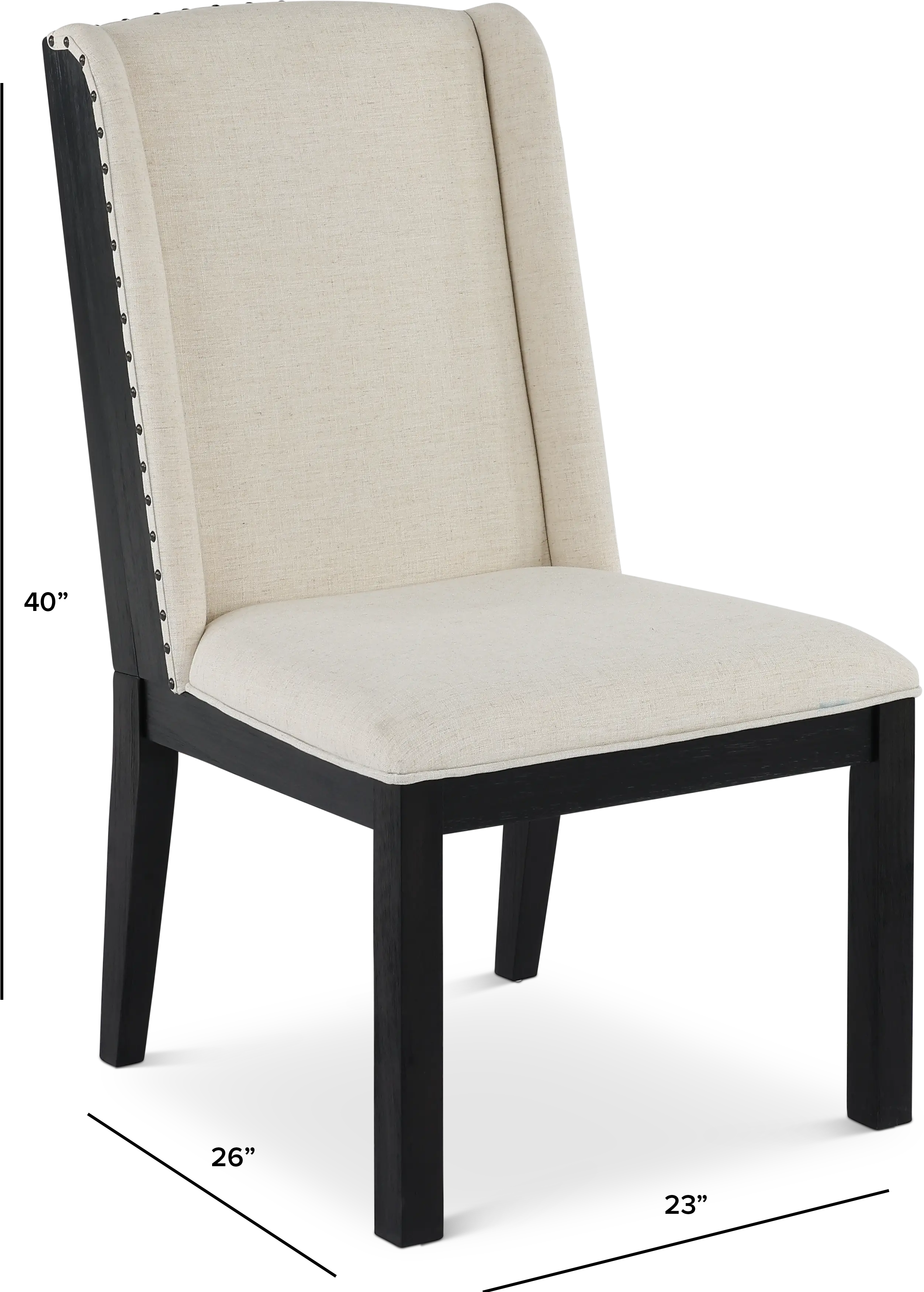 Sierra Cream and Black Dining Room Chair