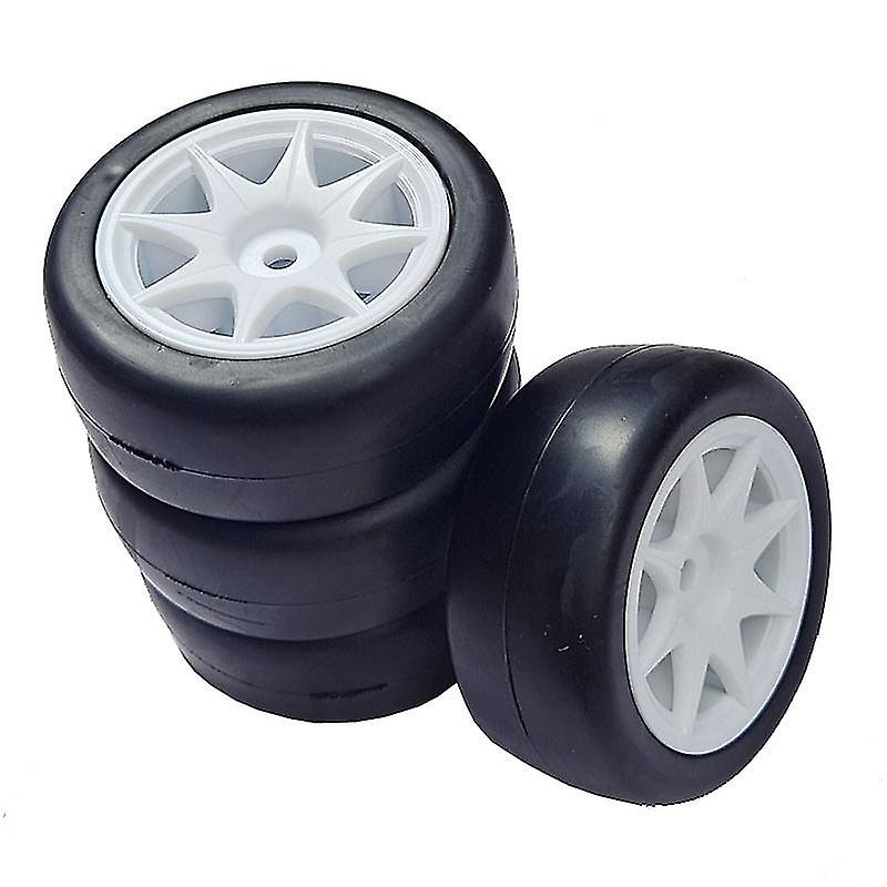 4pcs 58mm Tires 12mm Hex Wheels With Sponge For 1/10 1/12 Rc Drift Car 3racing Sakura M4 M5 Mst Tcr