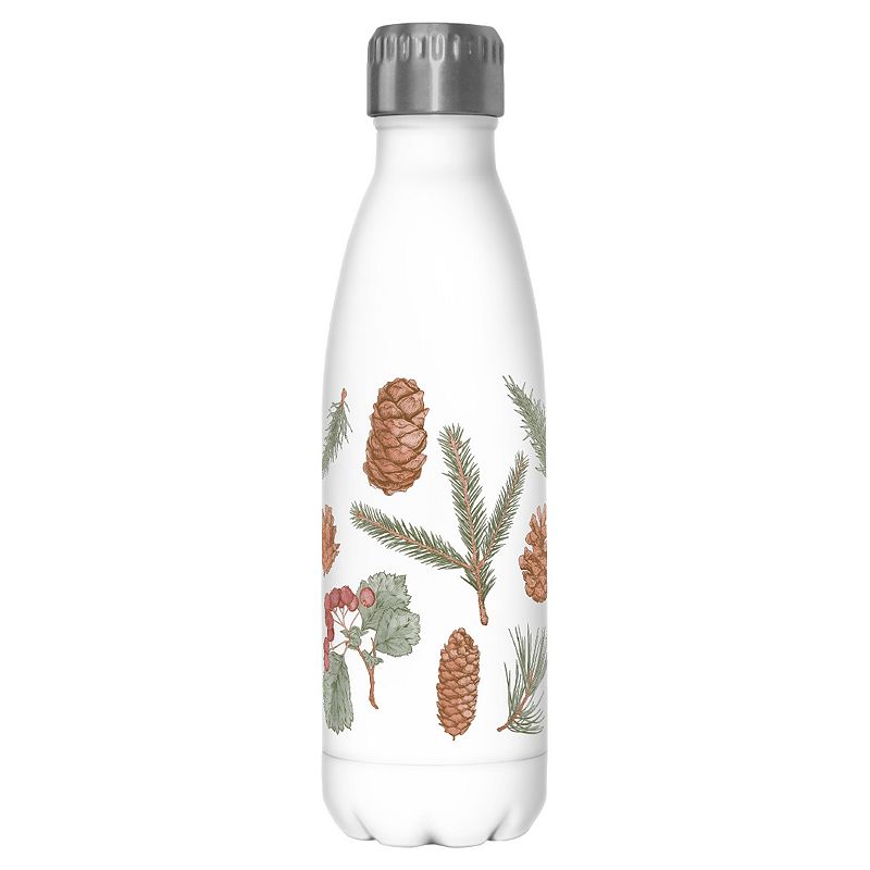 Pinecones And Leaves 17 oz. Stainless Steel Bottle