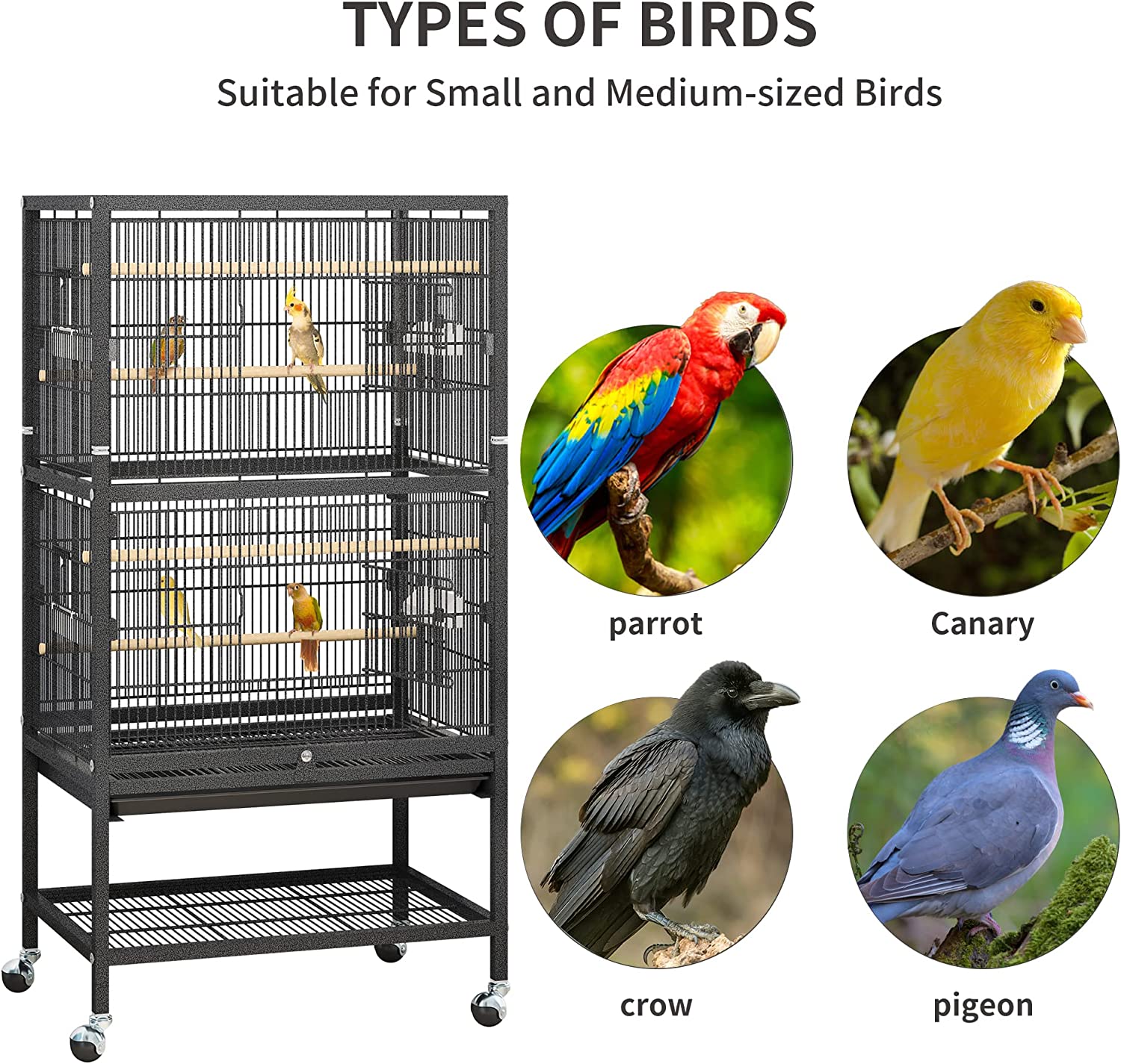 YITAHOME Metal Bird Cage 52