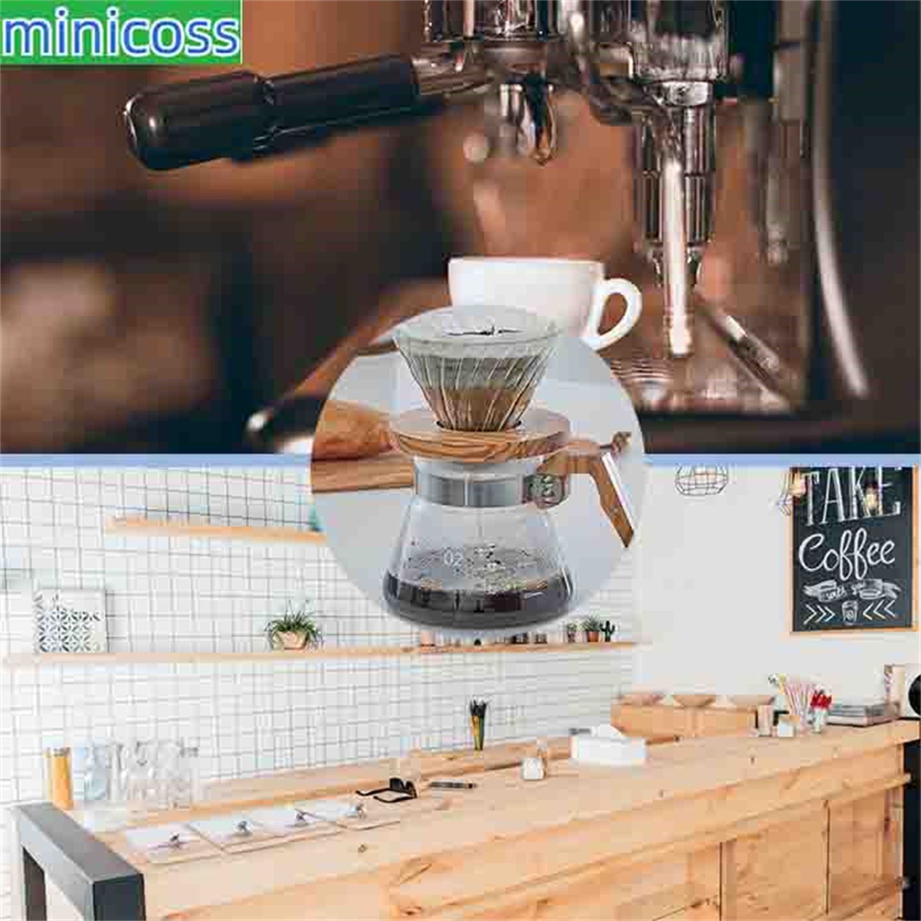 Coffee Server Wood-400ml, 400 ml, Olive Wood