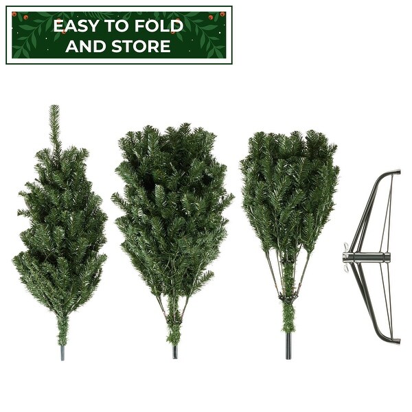 PreLit Realistic Green Spruce Artificial Christmas Tree，Stand