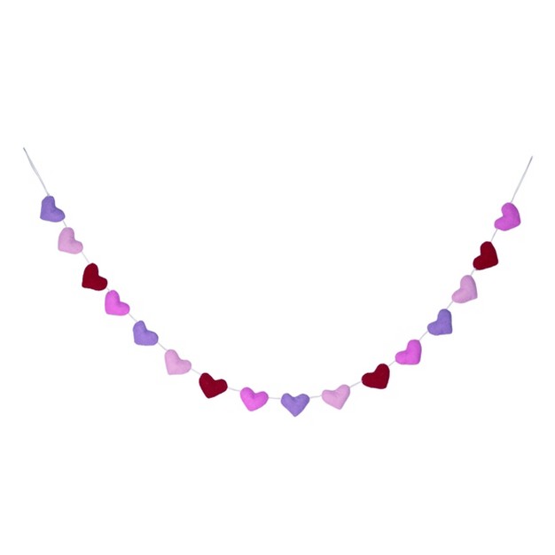 Transpac Polyester 59 06 In Multicolor Valentines Day Hearts Banner