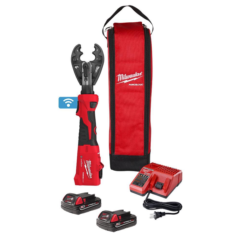 Milwaukee M18 FORCE LOGIC 6T Linear Utility Crimper Kit with BG-D3 Jaw 2978-22BG from Milwaukee