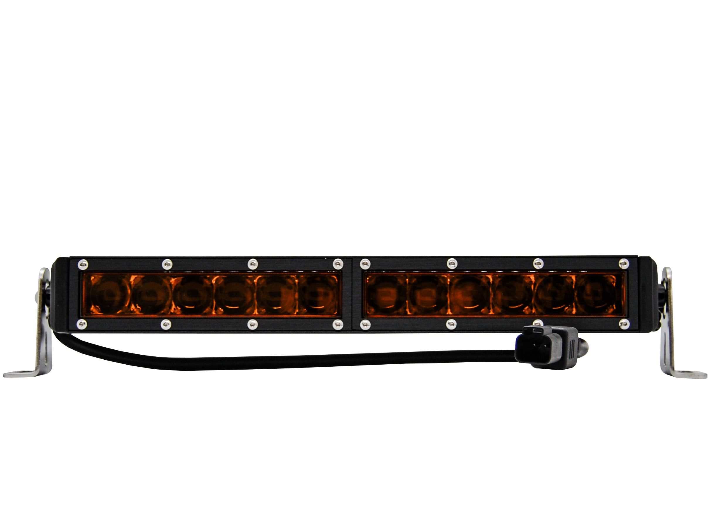 14 Inch Amber OZ-USA® UB Series 60W Ultra Bright High Output Single Row LED Light Bar Spot Beam Auxiliary Fog Dust Lights