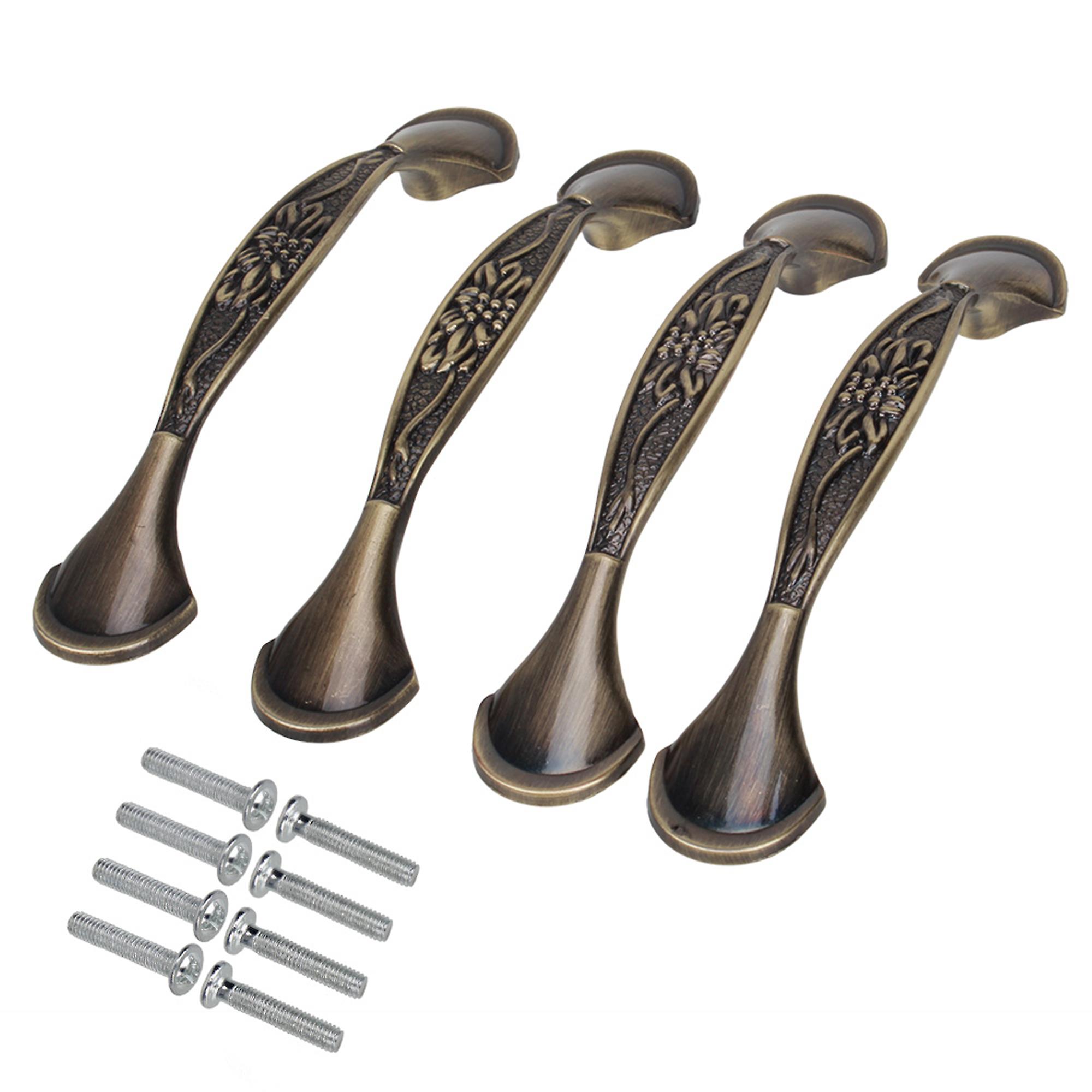 4pcs Antique Style Zinc Alloy Bronze Drawer Handle/ Knob 96mm Furniture Bar Pull