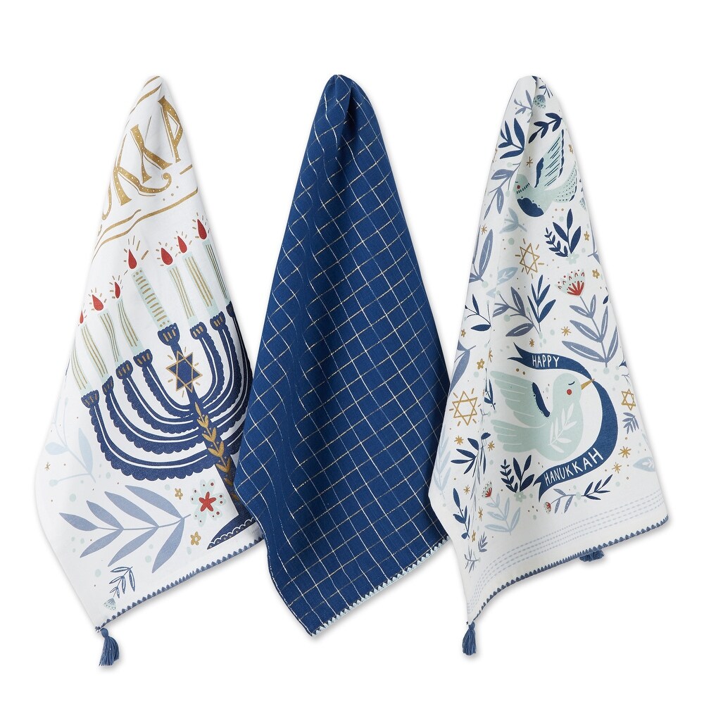 DII Asst Hanukkah Dishtowel (Set Of 3)